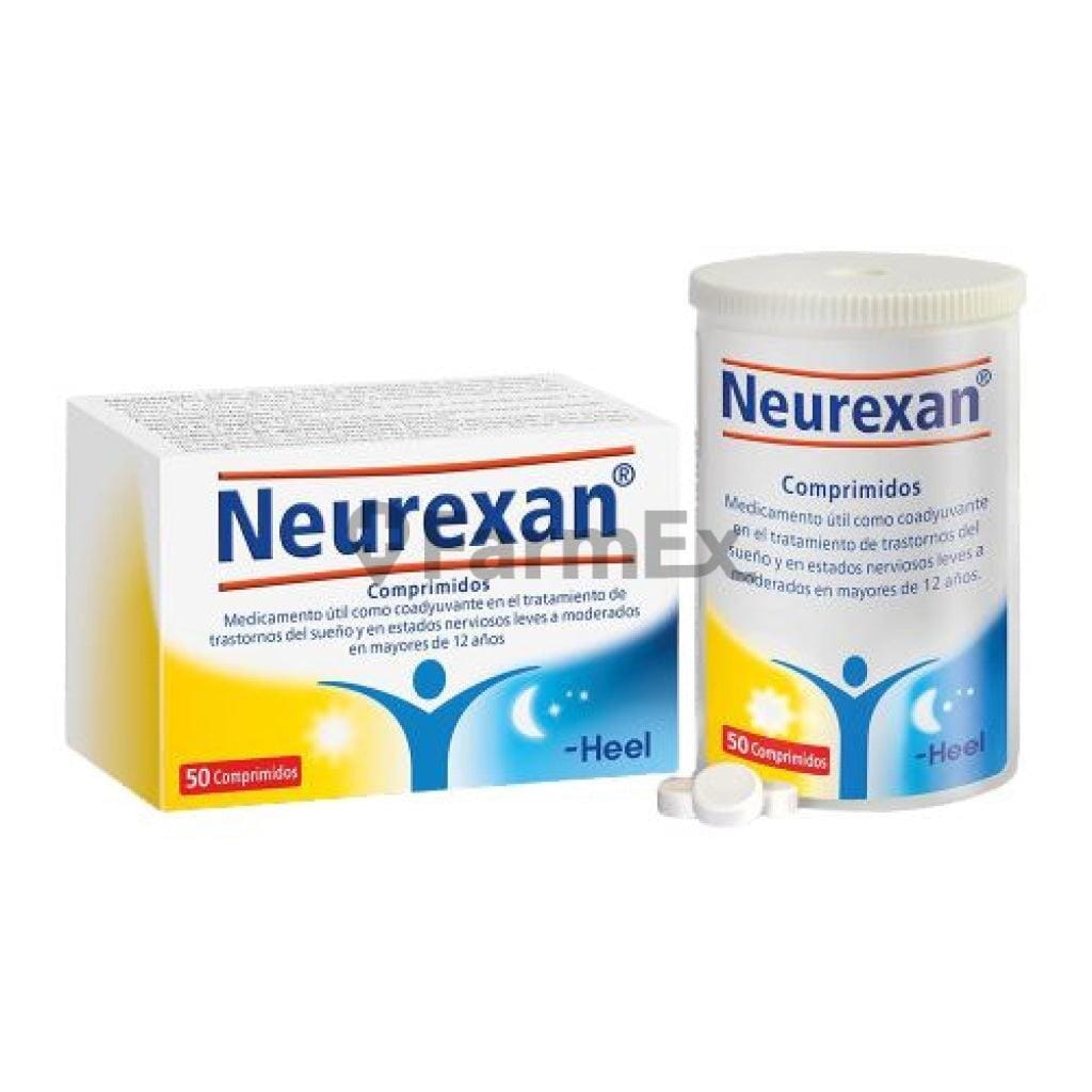 Neurexan x 50 comprimidos sublinguales Farmex-Fonasa-Persistente